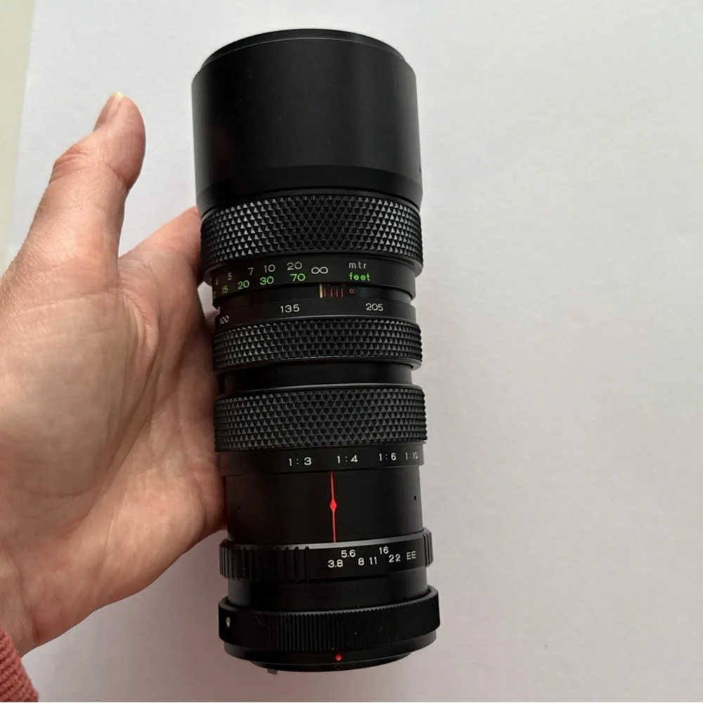 Soligor No. 3775754 F=85-205mm 1: 3.8 Japan Lens W/case & Hoya Filter